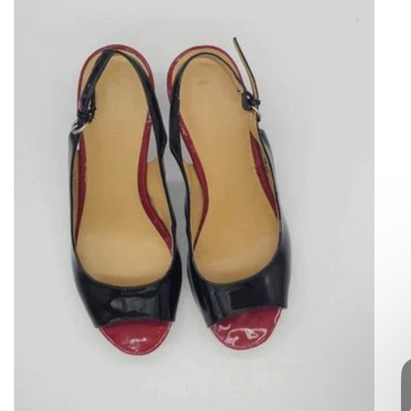 NINE WEST in box low sandal slingback heels 💞 - Picture 2 of 3